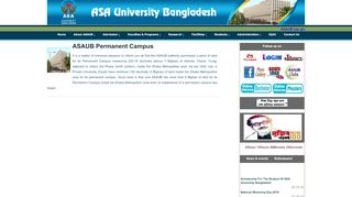 
                            4. ASAUB Permanent Campus - ASA University Bangladesh