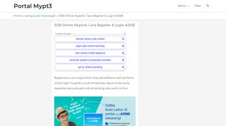 
                            3. Asb Online | Login MYASNB untuk Semak Baki Terkini - Mypt3.com