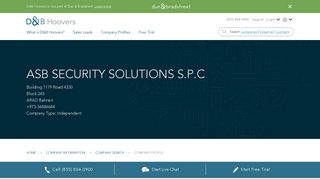 
                            6. ASB SECURITY SOLUTIONS S.P.C Company Profile | Key Contacts ...