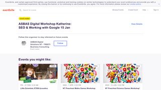 
                            13. ASBAS Digital Workshop Katherine: SEO & Working with Google 15 ...