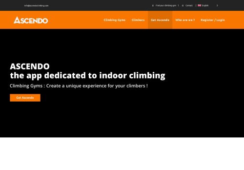 
                            7. Ascendo – The indoor climbing app