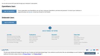 
                            3. ASCO Journals | Login Via Your Institution