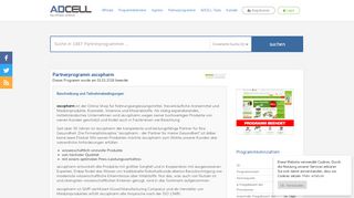 
                            11. ascopharm Partnerprogramm bei ADCELL - Hier anmelden!