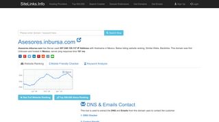 
                            7. Asesores.inbursa.com | 207.248.129.137, Similar Webs, BackLinks ...