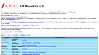 
                            7. ASF Committers by id