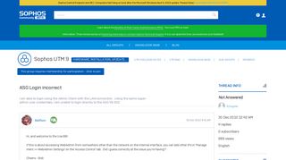 
                            12. ASG Login incorrect - Hardware, Installation, Up2Date, Licensing ...