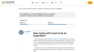 
                            3. Asgardia FORUM — How much will it cost to be an Asgardian?