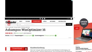 
                            7. Ashampoo WinOptimizer 16 16.00.21 - Download - COMPUTER BILD