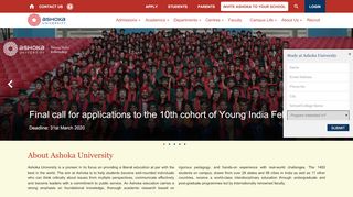 
                            12. Ashoka University: Leading Liberal Arts and Sciences University