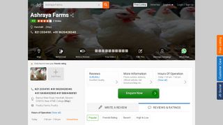 
                            8. Ashraya Farms, Harohalli - Poultry Farms in Mysore - Justdial