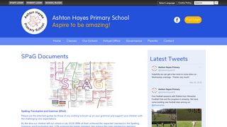 
                            9. Ashton Hayes Primary School: SPaG Documents