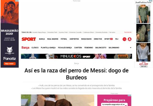 
                            13. Así es la raza del perro de Messi: dogo de Burdeos - Sport