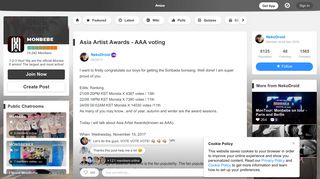
                            8. Asia Artist Awards - AAA voting | MONBEBE Amino