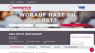
                            7. Asia-Royal Restaurant in Kissing – speisekarte.de