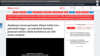 
                            9. Asiakkaat raivon partaalla: Elisan Vahti Live -palvelulle loppu – jo ...