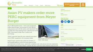 
                            12. Asian PV makers order more PERC equipment from Meyer Burger