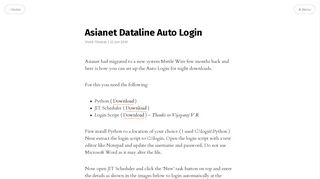 
                            5. Asianet Dataline Auto Login - varkey