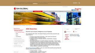 
                            11. ASIC Searches - SAI Global