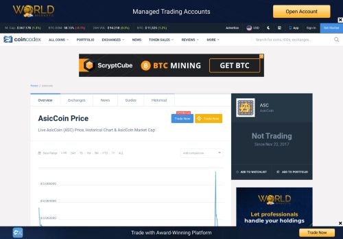 
                            3. AsicCoin (ASC) Price, Chart, Value & Market Cap | CoinCodex