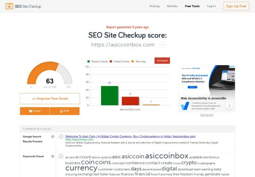 
                            4. asiccoinbox.com SEO Report | SeoSiteCheckup.com