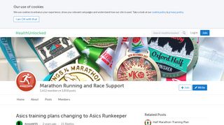 
                            4. Asics training plans changing to Asics Runkeeper - Marathon Running ...