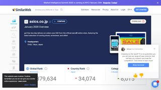 
                            6. Asics.co.jp Analytics - Market Share Stats & Traffic Ranking