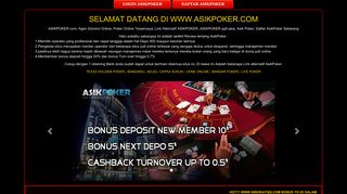 
                            8. AsikPoker, Alternatif Asik Poker Online, Daftar AsikPoker.com