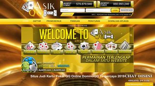 
                            2. AsikQQ: Situs Judi Poker QQ Online Domino 99 BandarQ Terpercaya