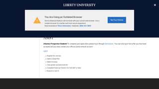 
                            2. ASIST | University Offices | Liberty University