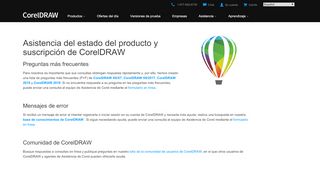 
                            5. Asistencia del registro y suscripción de CorelDRAW®