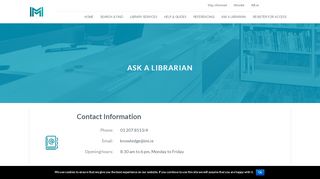 
                            7. Ask a Librarian | IMI Library