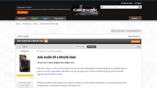 
                            12. Ask Audio $9 a Month Deal | Cakewalk Forums