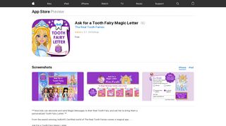 
                            8. Ask for a Tooth Fairy Magic Letter on the App Store - iTunes - Apple