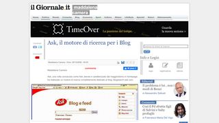 
                            10. Ask, il motore di ricerca per i Blog - Il Giornale