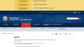 
                            2. Ask NVC - Bureau of Consular Affairs - US Department of State