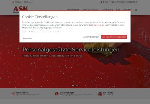 
                            1. ASK Service GmbH: Services