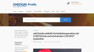 
                            6. askCharlie & Check24 schließen Vertriebskooperation