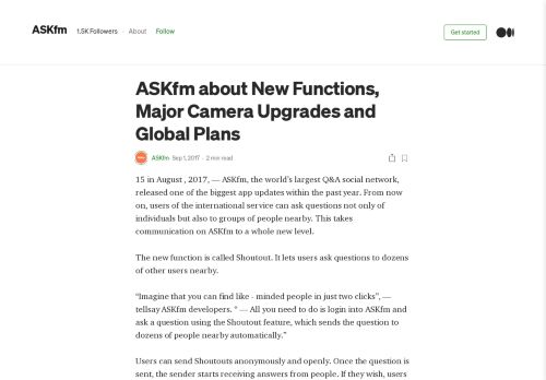 
                            12. ASKfm about New Functions, Major Camera Upgrades and Global Plans