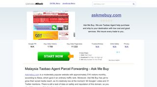 
                            8. Askmebuy.com website. Malaysia Taobao Agent Parcel ...
