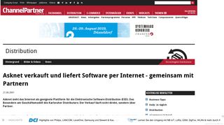 
                            6. Asknet verkauft und liefert Software per Internet - gemeinsam mit ...