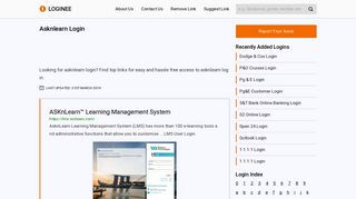 
                            3. Asknlearn Login