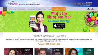 
                            3. AskNow.com | Online Psychic Readings & Free Psychic Chat