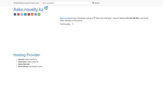 
                            6. Asko.novelty.kz Error Analysis (By Tools) - Website Success Tools