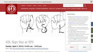 
                            10. ASL Sign Day at SFU | Saint Francis University