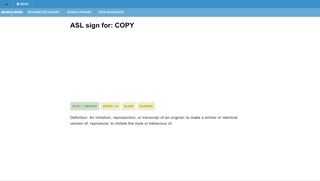 
                            7. ASL sign for COPY | HandSpeak