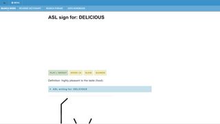 
                            8. ASL sign for DELICIOUS | HandSpeak