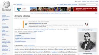 
                            7. Asmund Gleerup - Wikipedia, den frie encyklopædi