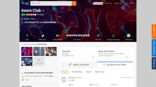 
                            11. Asom Club, Dwarka - Clubs in Delhi - Justdial