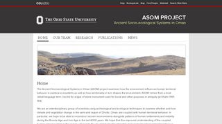 
                            13. ASOM Project | Ancient Socioecological systems in OMan - OSU