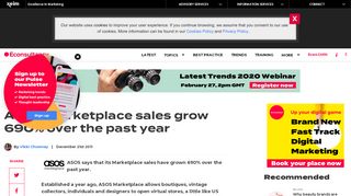 
                            12. ASOS Marketplace sales grow 690% over the past year – Econsultancy
